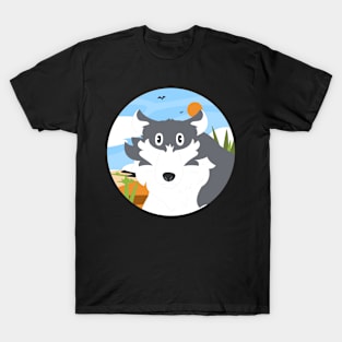 Wolf Face Scene T-Shirt